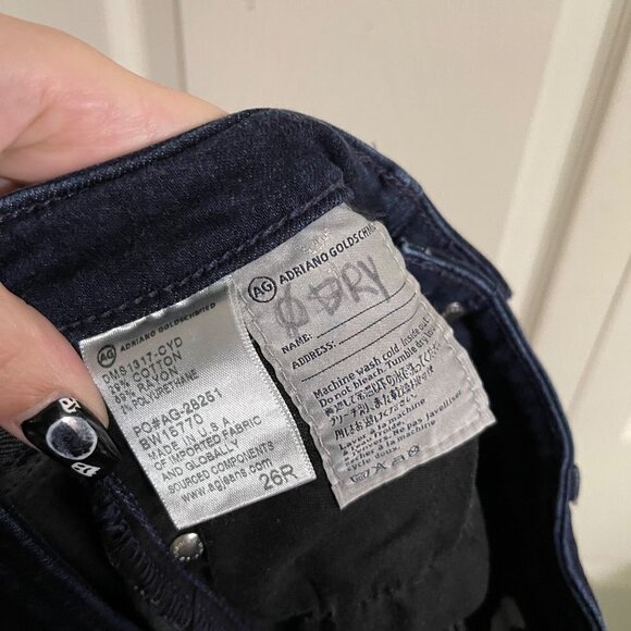 Adriano Goldschmied Womens Dark Wash Mid Rise The Ballad Slim Boot Jeans Size 26 - Picture 4 of 9